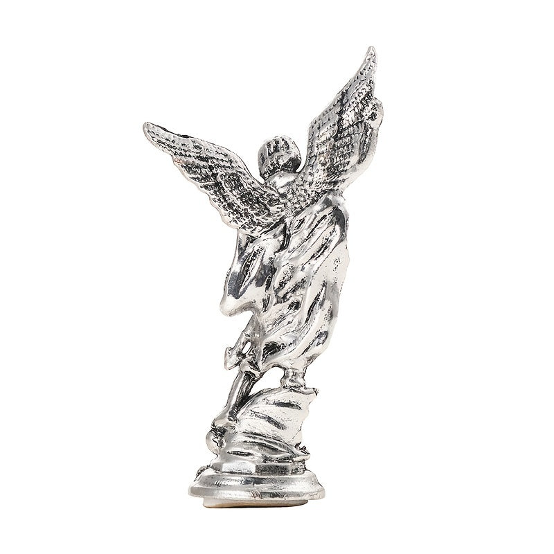 Zinc Alloy Saint Michael Archangel Figurine for Home Decor Tabletop Display