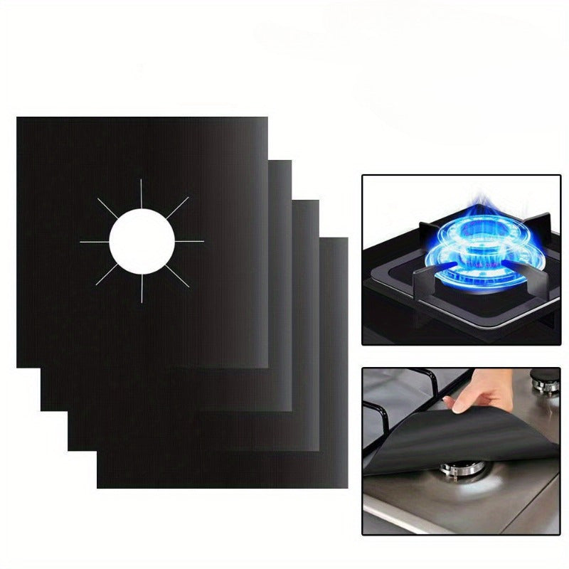 Double Thickness Non-Stick Stove Burner Covers for Gas Stoves, Reusable and Easy to Clean