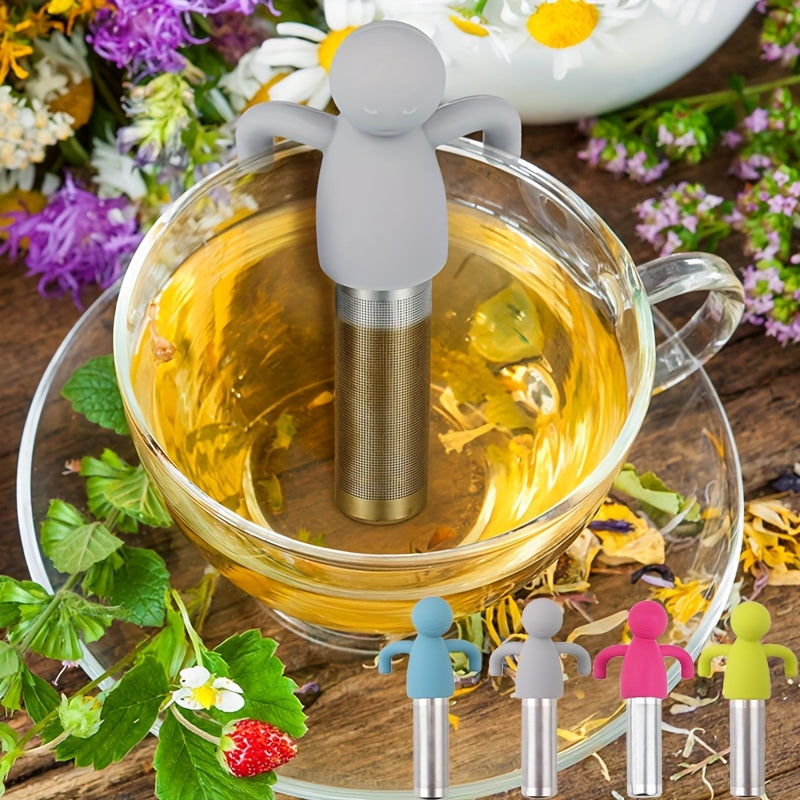 Stainless Steel Tea Infuser with Silicone Hook Handle for Loose Leaf Tea