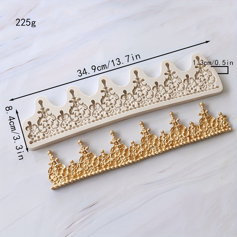 Kawaii Crown Chocolate Mold Silicone for Candies Fondants and Biscuits