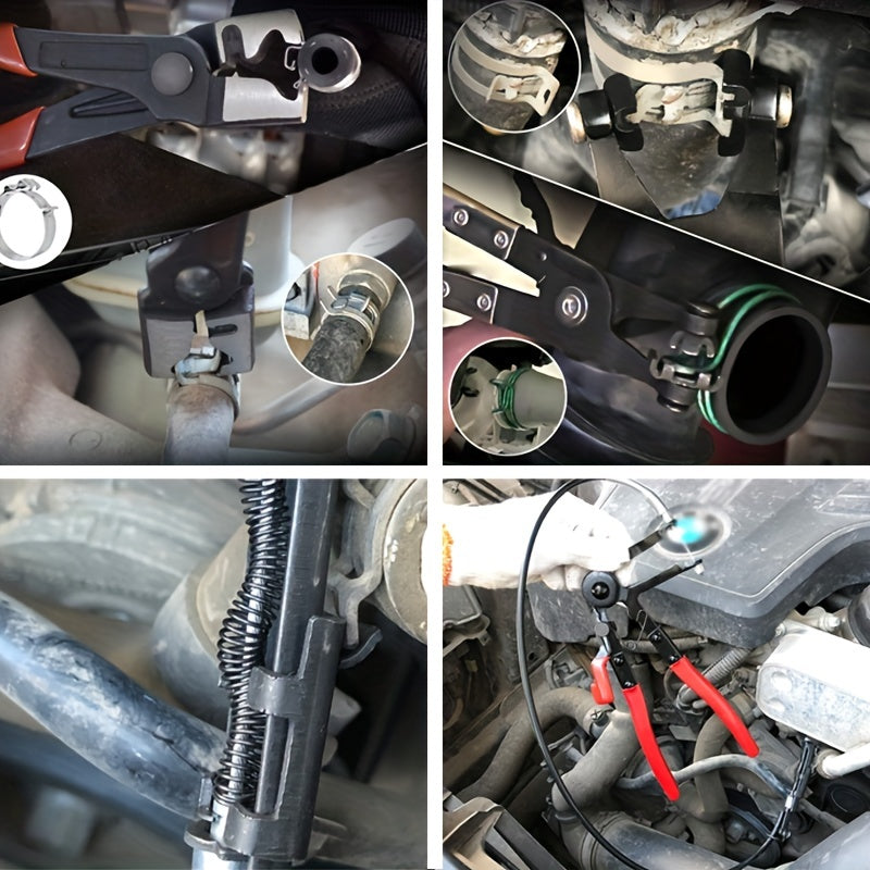 9-Piece Flexible Hose Clamp Pliers Set for Automotive Water Coolant Clamps