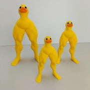 Muscular Legs Duck Desktop Ornament Car Center Console Decoration
