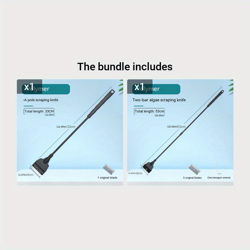 Flat Sand Algae Removal Scraper for Fish Tank Cleaning Aquarium Glass Tool