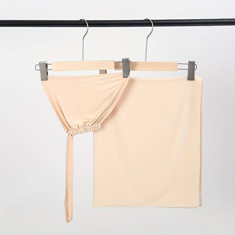 Set of Two Elastic Chiffon Undercap Scarves with Breathable Inner Hijab Cap and Sunscreen Hijab