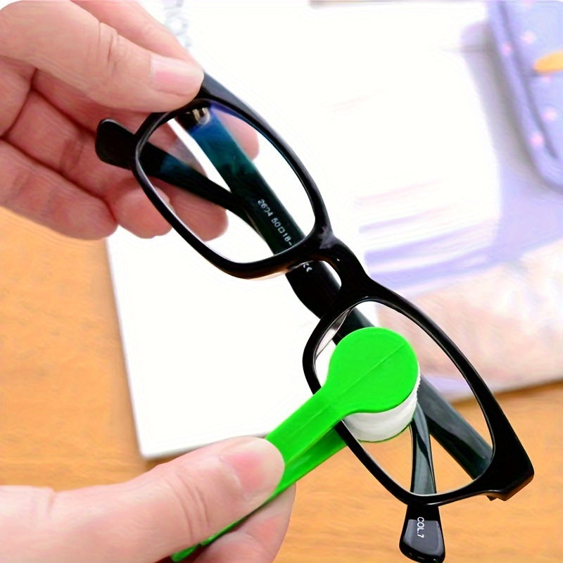 Eyeglasses Cleaning Brush Portable Microfiber Wipe Cleaner Accessories