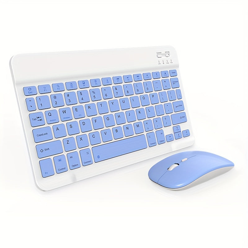 Wireless Ultra-Thin Keyboard and Mouse Set for iPad Tablet and Laptop