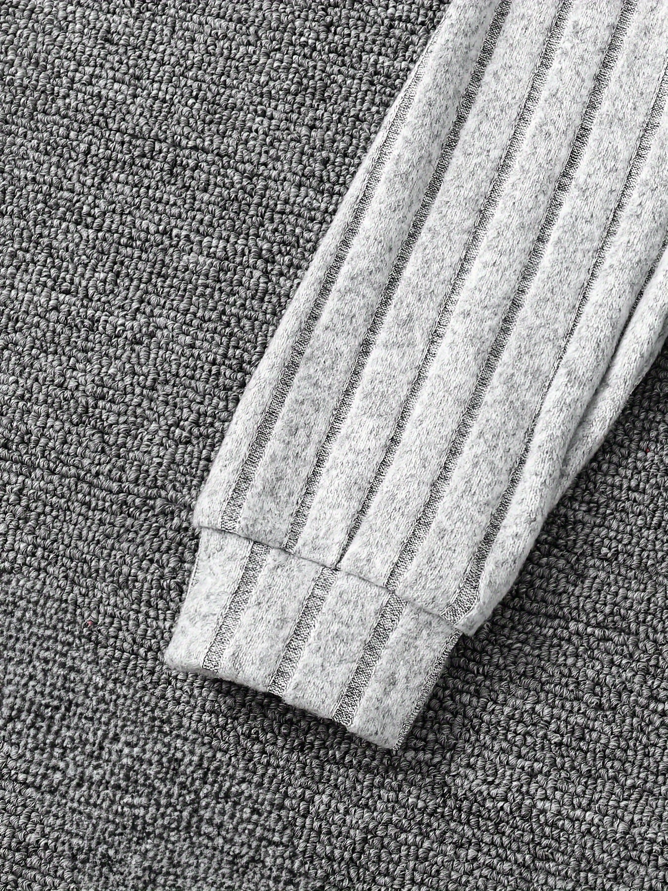 Girls' 3-Piece Outfit Set Long Sleeve Zip Hoodie Tank Top Pants Solid Rib Knit Fall Spring