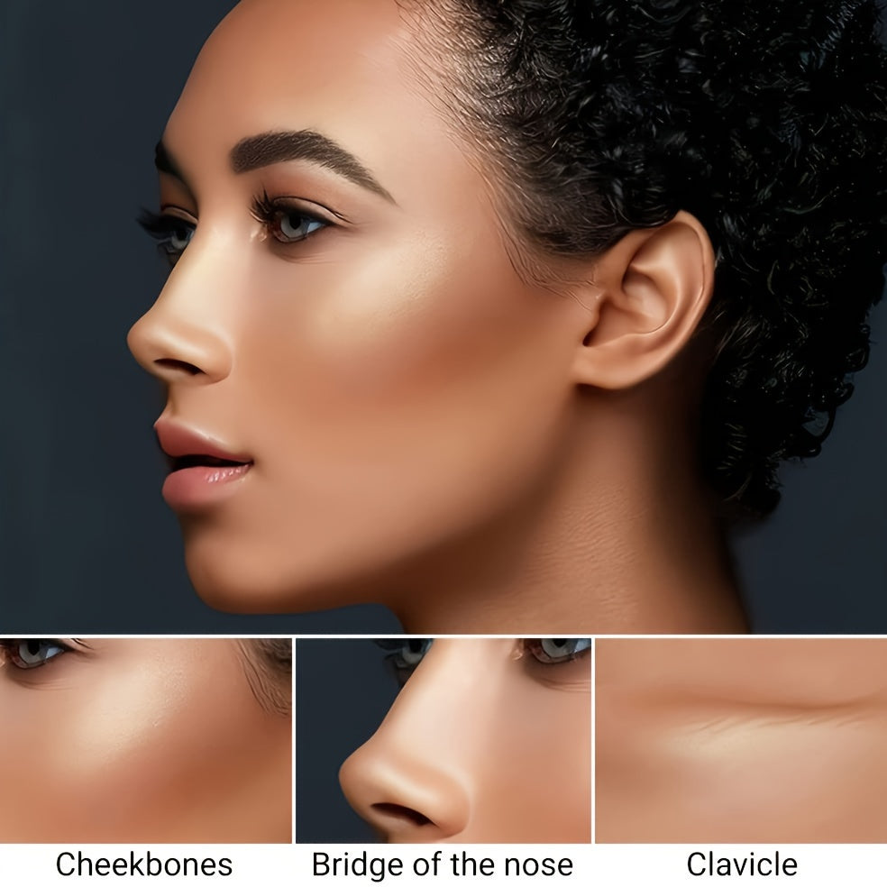 2 Pack Contour Stick Makeup Set Concealer Highlighter with Squalane