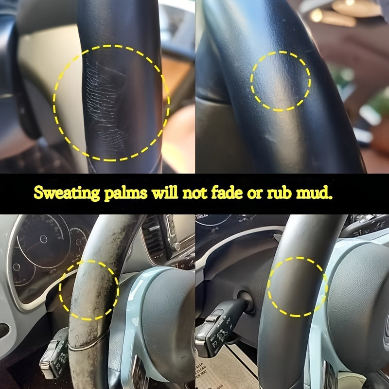 Leather Repair Touch-up Paint for Black Leather Car Seats and Steering