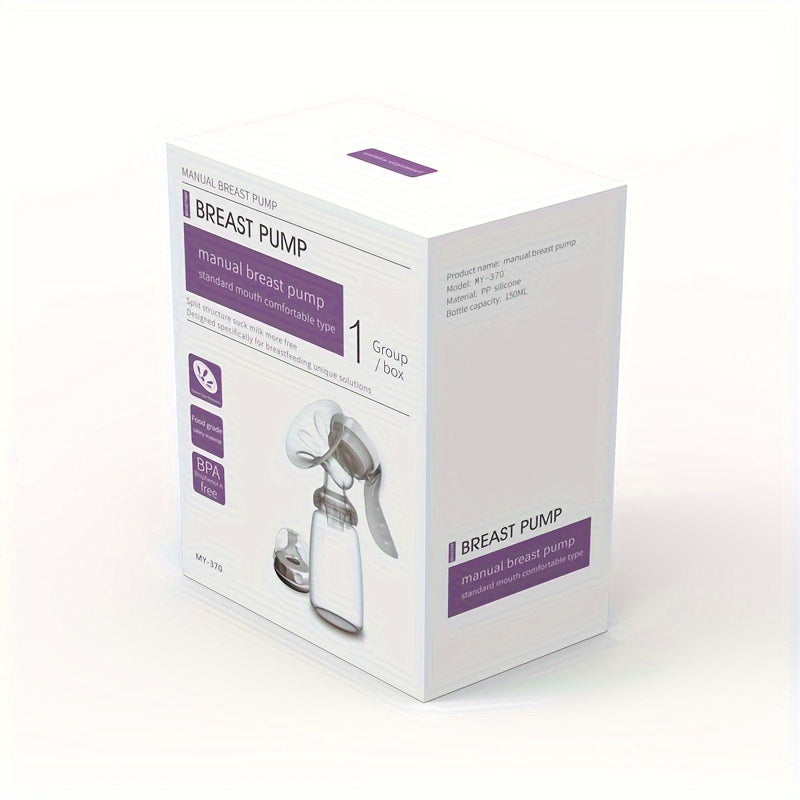Manual Breast Pump for New Mothers with Powerful Suction and Milk Saver