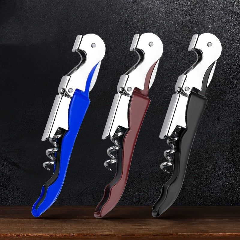 Kichik Seahorse vino ochgich, zanglamaydigan po'latdan yasalgan, vintli vintli, folga kesuvchi, pivo qopqog'ini ochuvchi, foydalanish oson