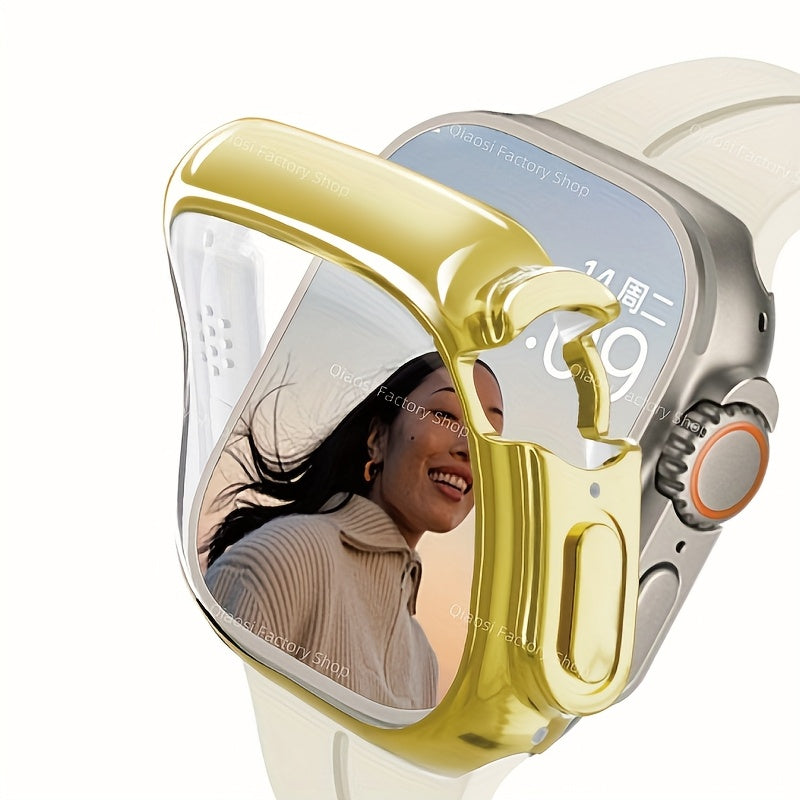 TPU Bumper Cover for iWatch Screen Protector Compatible with Series 9 8 7 SE 6 3 38mm 40mm 41mm 42mm 44mm 45mm