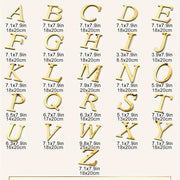 3D Acrylic Mirror Wall Decals Alphabet Stickers Gold Silver Self-Adhesive Modern Home Decor