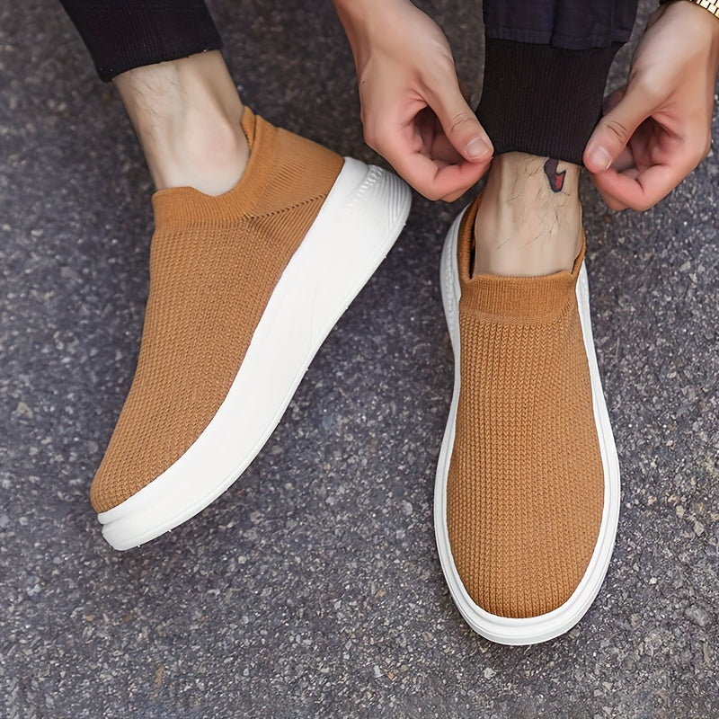 Men's Breathable Slip-On Sneakers for Casual and All-Season Wear
