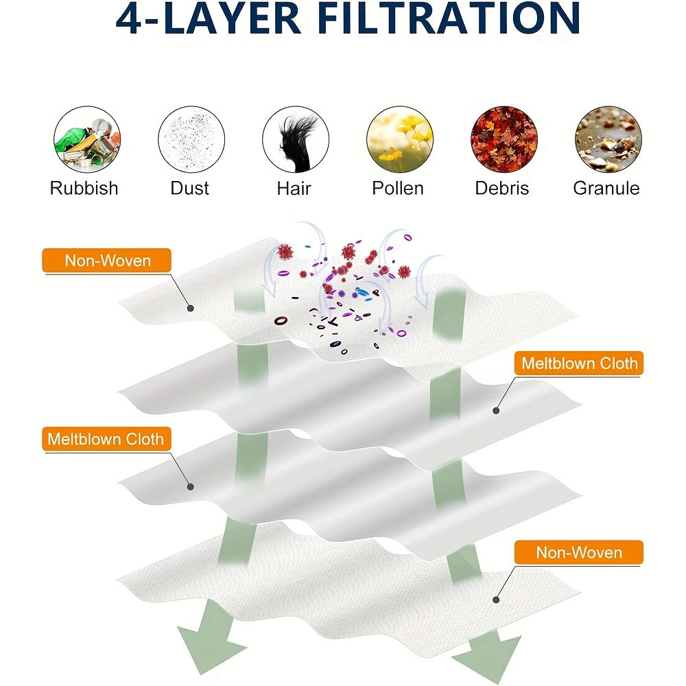X10 Pro Omni va X8 Pro uchun katta sig'imli robot changyutgich uchun 12 ta to'plam changyutgich sumkasi