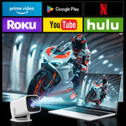 Proyector de vídeo LED portátil de más de 3000 lúmenes para cine en casa, camping y oficina