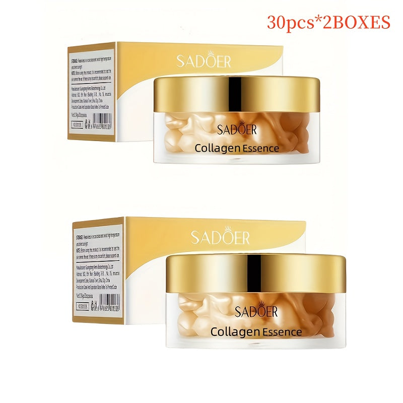 SADOER Kollagen kapsulalari: Barcha teri turlari uchun gippoallergen namlantiruvchi essensiya, erkaklar va ayollar uchun faol kollagen.