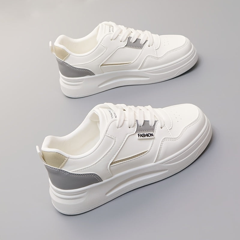 Women's Casual Fleece-Lined Low-Top Sneakers with Synthetic Upper