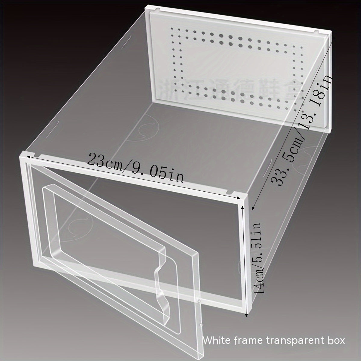 Clear Plastic Shoe Storage Boxes Pack of 2-10 for Closet and Athletic Shoes