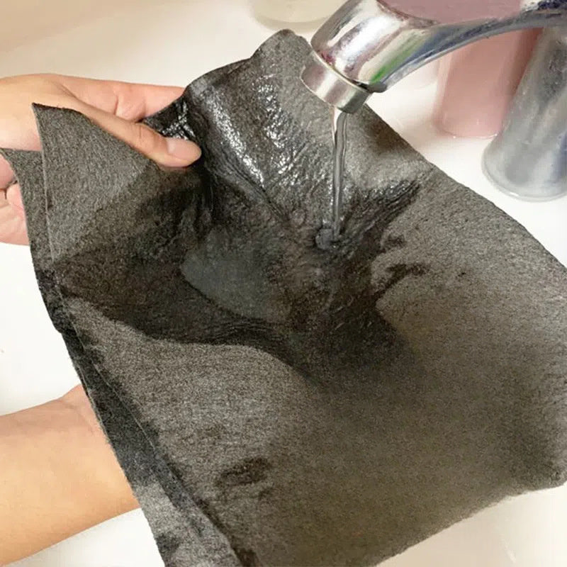 Microfiber Cleaning Cloth for Glass Mirrors and Kitchen Surfaces Reusable Ultra-Absorbent