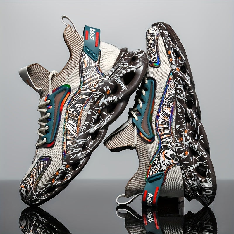 Men's Casual Sports Sneakers Rubber Sole Fabric Upper Low Top All-Season