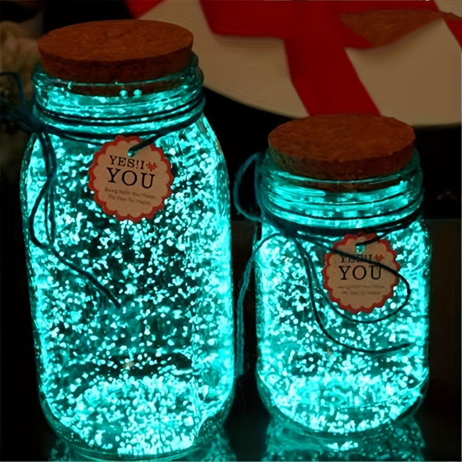 Glow in the Dark Pebbles 10,000 Pieces Polished Stones for DIY Decor Fish Tank Wishing Bottles