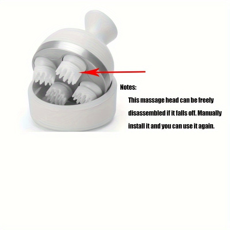 4 ta silikon massaj boshliqlari bilan mushuklar va itlar uchun inson barmoqlarini taqlid qiluvchi hayvon bosh massajchisi!