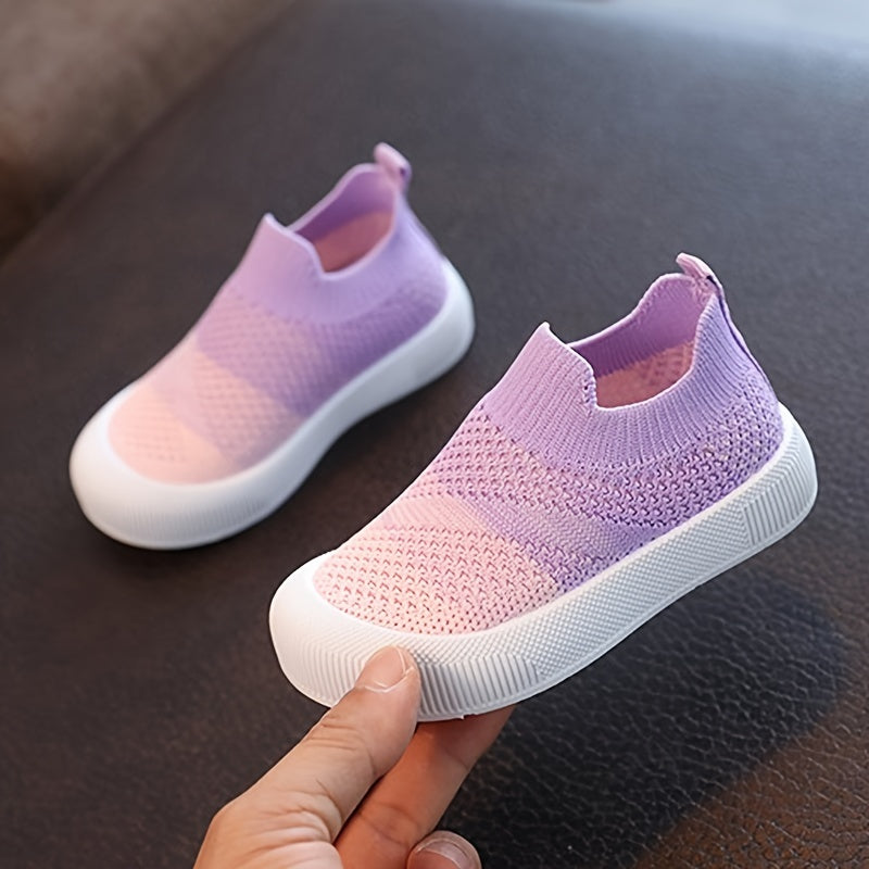 Lightweight Knitted Sneakers for Kids Boys and Girls Breathable Casual Shoes for Spring and Fall