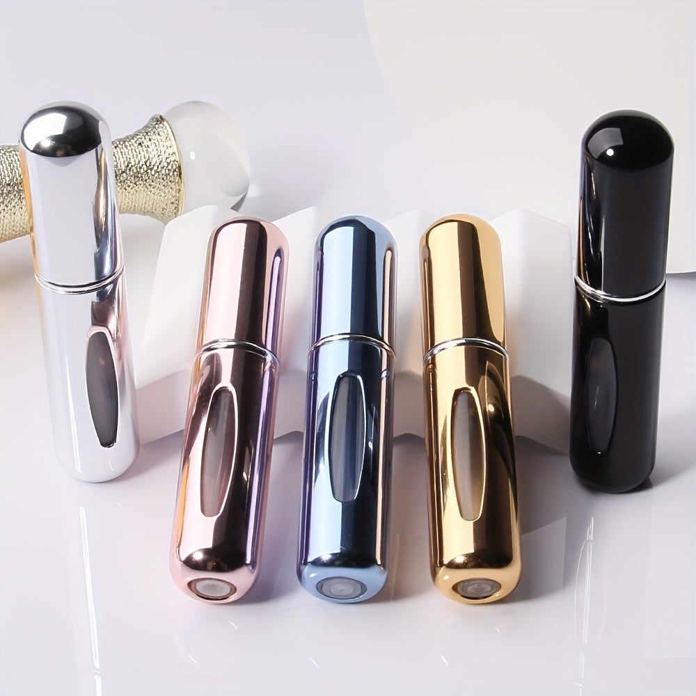 Set of 5 Travel Refillable Perfume Atomizers 5ml Portable Spray Bottles for Cosmetics