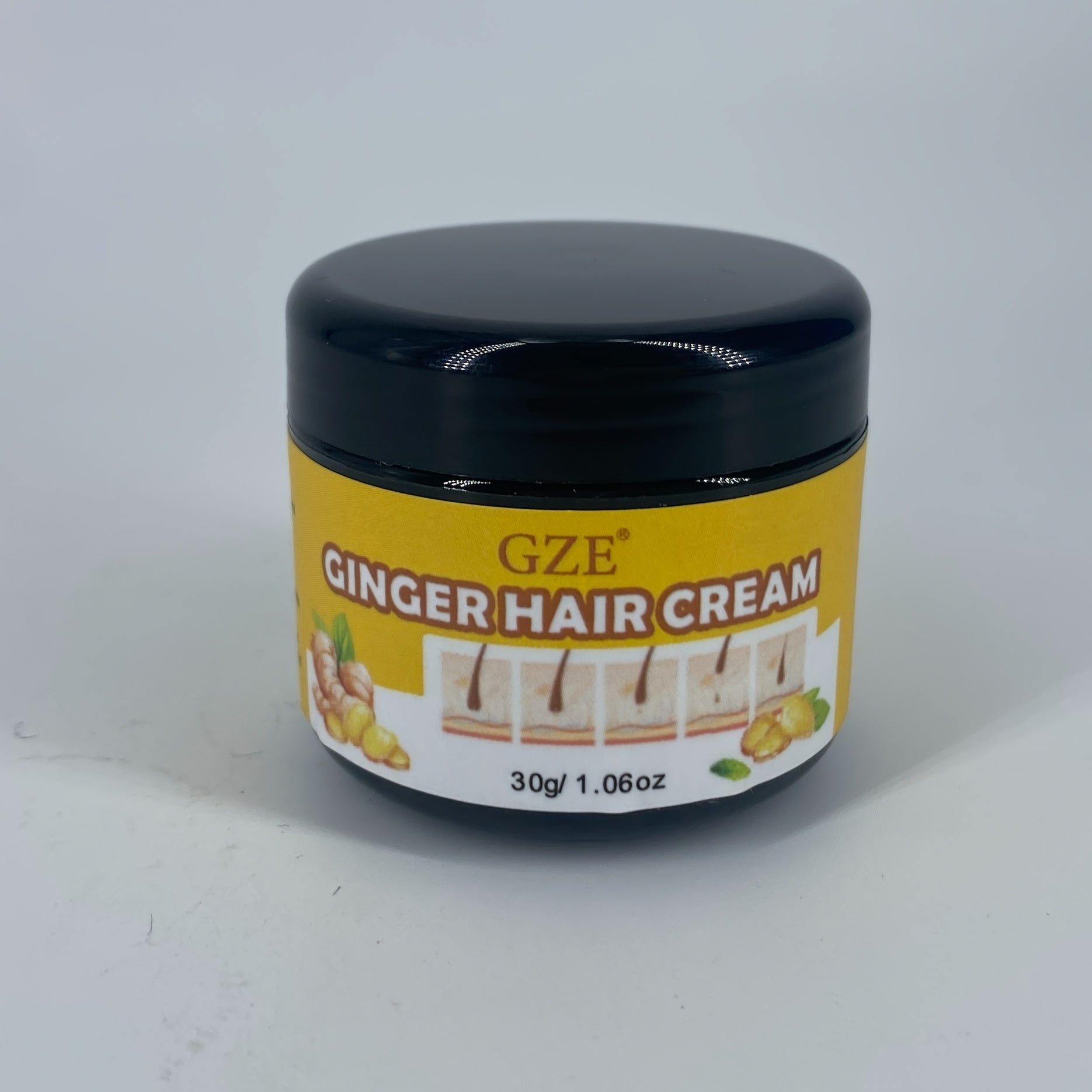 Ginger Hair Strengthening Cream Moisturizing Scalp Conditioner Serum for All Hair Types