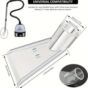 Vacuum Cleaner Nozzle Rotating Head Brush for Floors Carpets Furniture Upholstery Durable PE Material Easy Attach