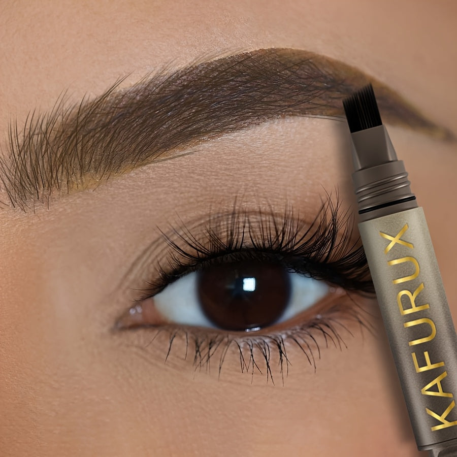 Lápiz de cejas impermeable para mujer marrón, maquillaje duradero resistente al sudor