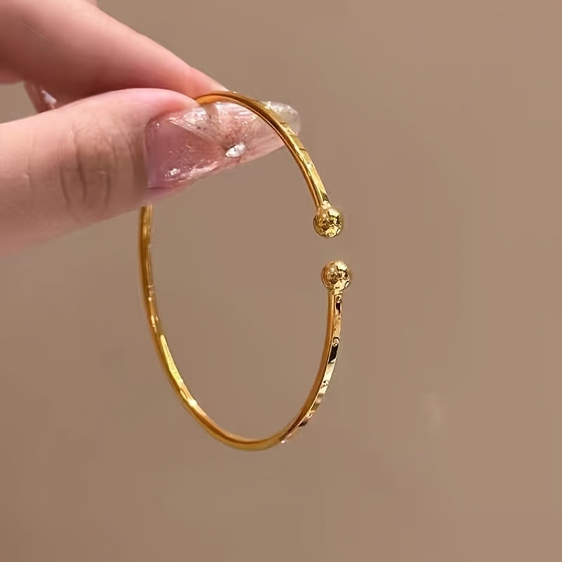 Ayollar uchun zamonaviy titan po'latdan yasalgan bilaguzuk, zamonaviy va klassik dizayn, har kuni kiyish uchun ideal