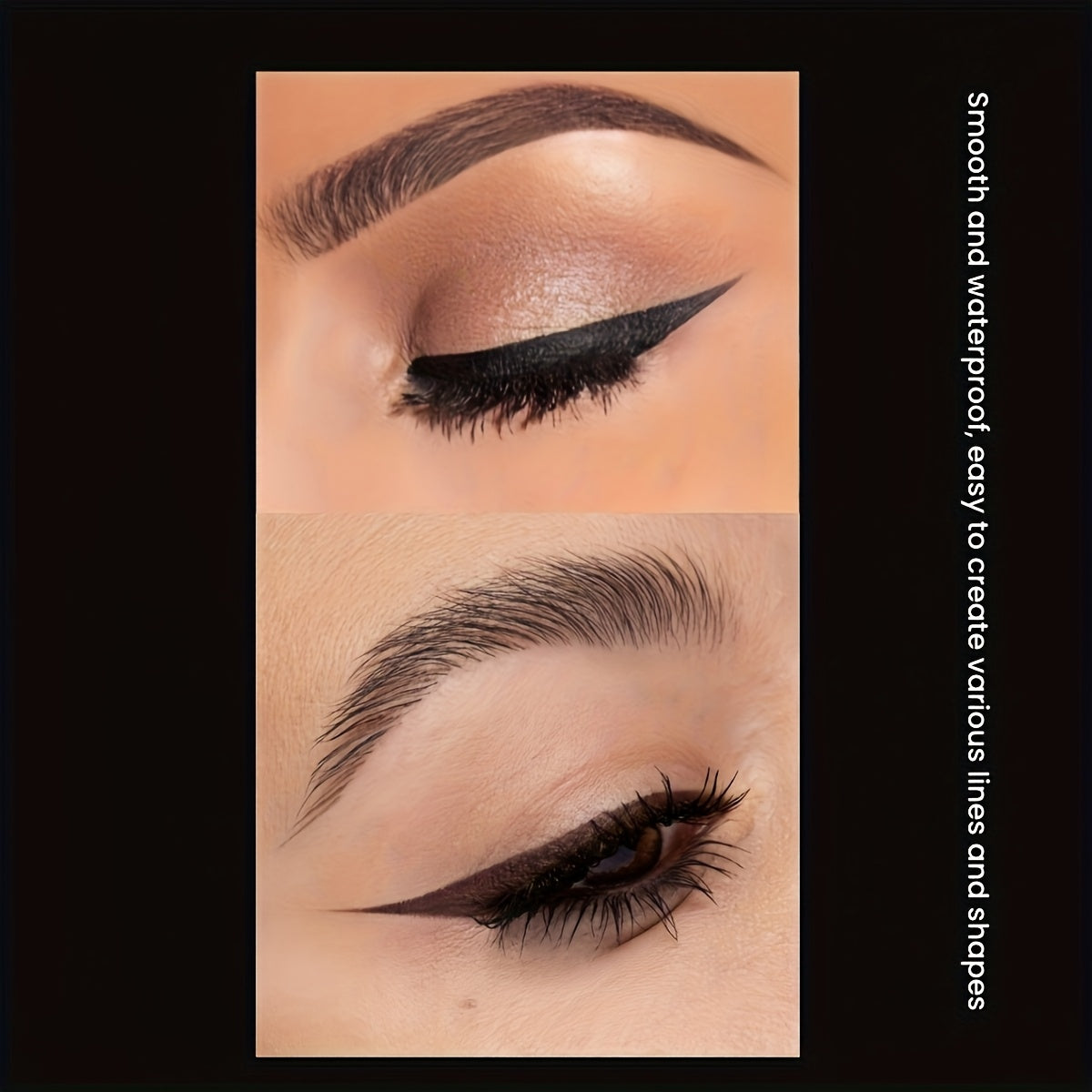 Pack de 3 bolígrafos de gel para ojos de mujer, a prueba de agua, de larga duración y resistente a las manchas