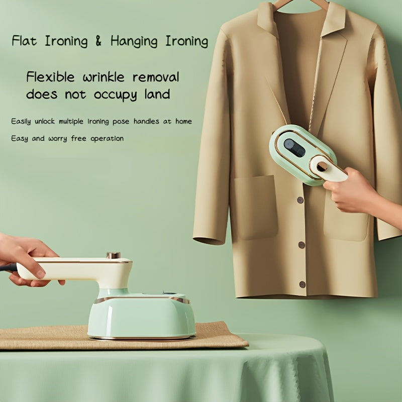Mini Steam Iron Portable Handheld Clothing Steamer With Foldable Handle