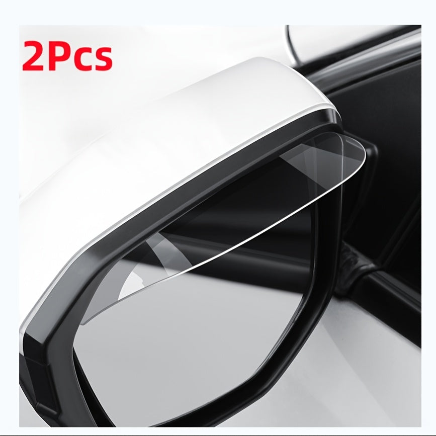 2PCS Transparent Car Rearview Mirror Rain Cover for Rain and Snow Weather