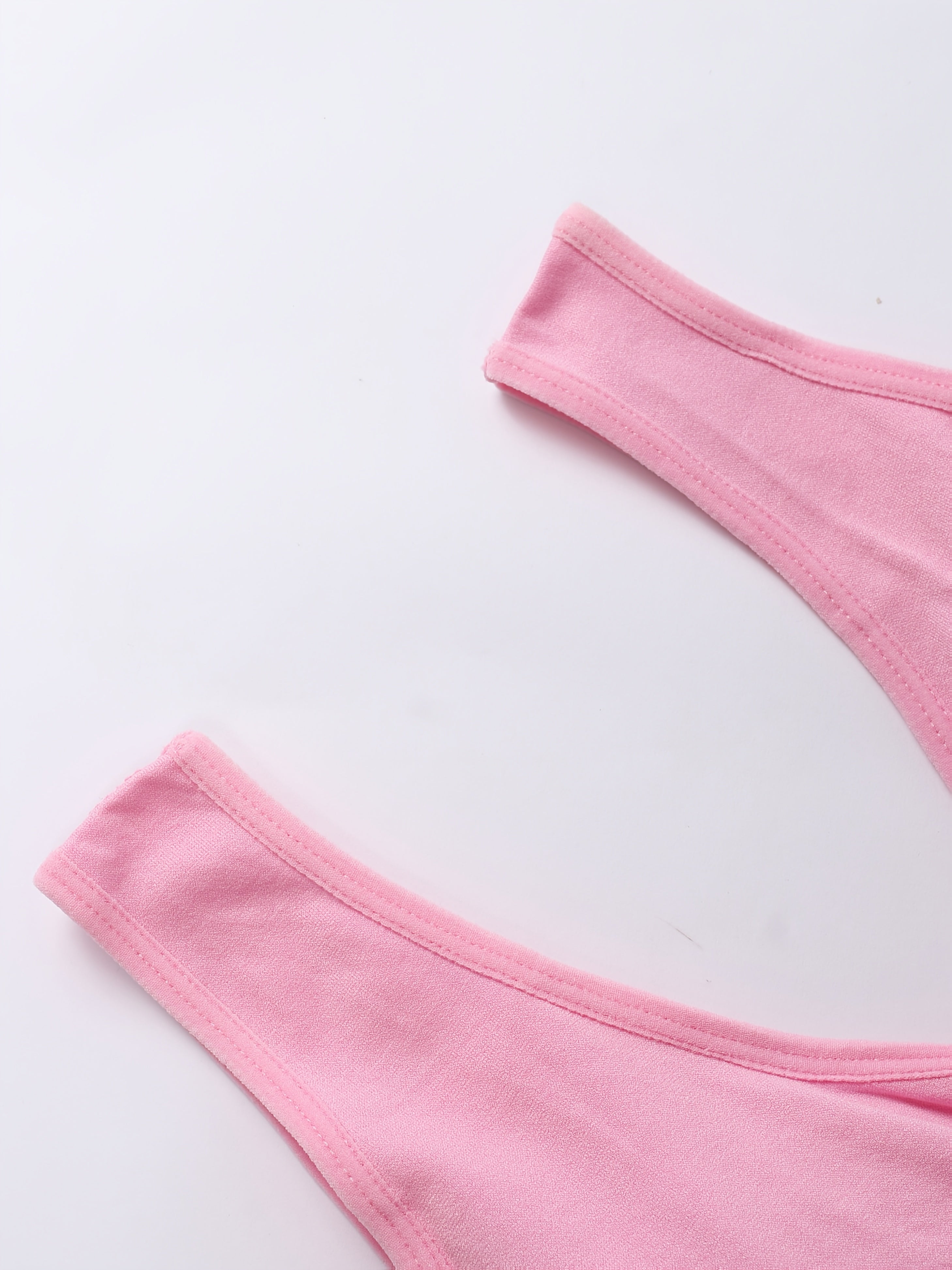 Women's Plus Size Breathable Sports Bra Non-Padded Solid Color Athletic Lingerie