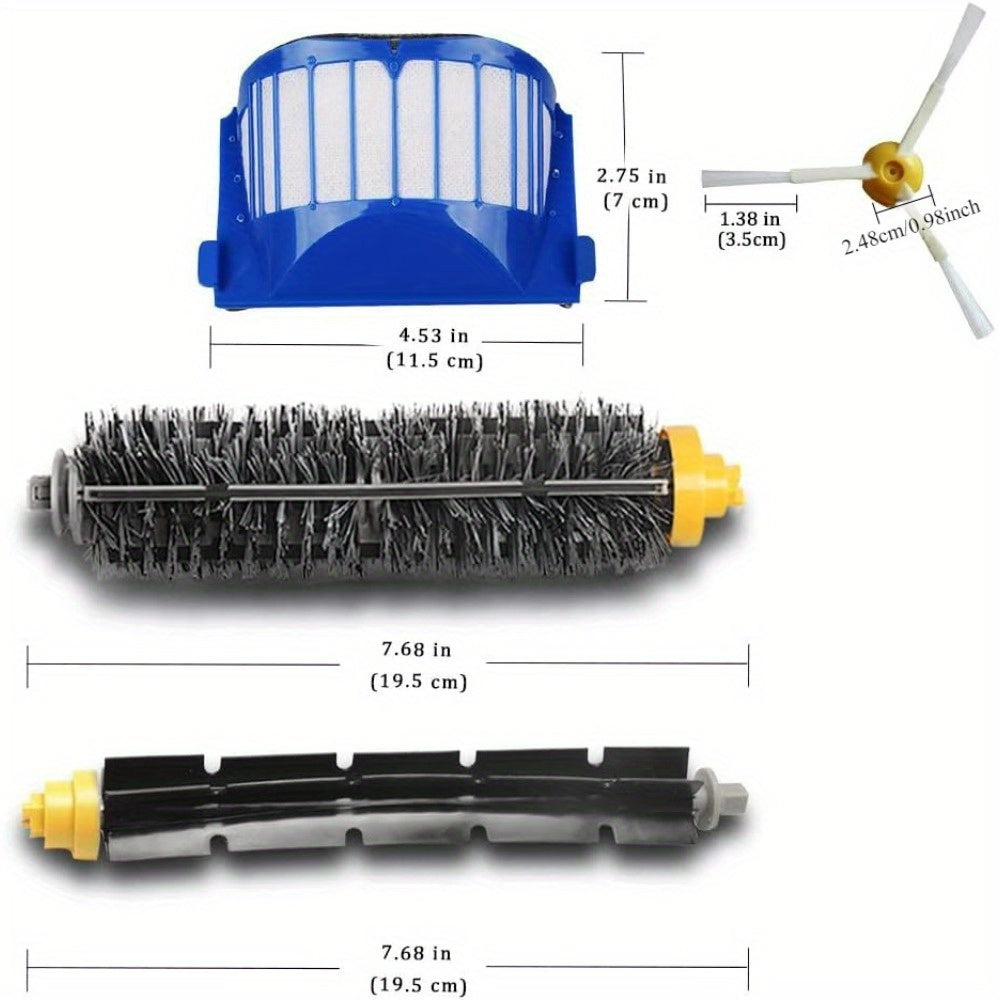 Irobot 600 seriyali changyutgich uchun cho'tkalar, filtrlar va aksessuarlar to'plami, 564-680 modellariga mos keladi.