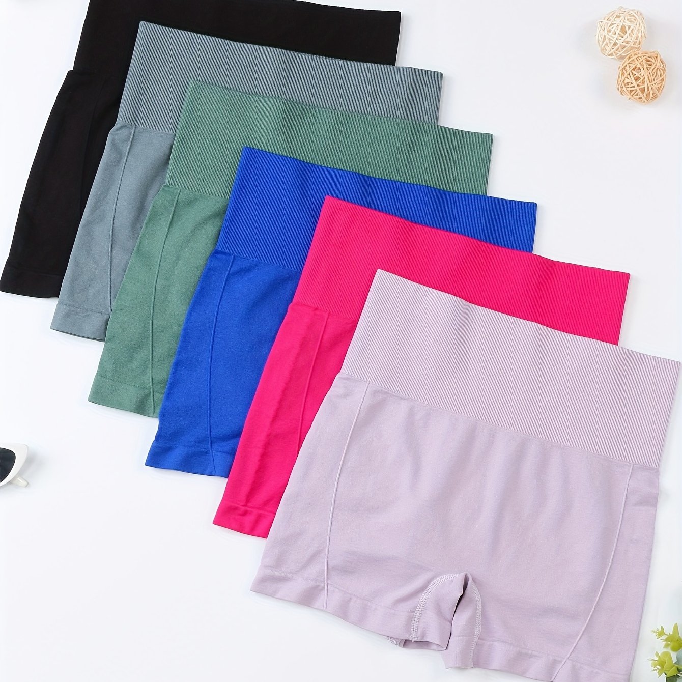 ZIMI COLLECTION Женские шорты для йоги с высокой талией и контролем живота - Поднимающие ягодицы, эластичный нейлон/эластан, дышащая ткань, можно стирать вручную, бесшовный дизайн, удобная посадка, отлично подходят для