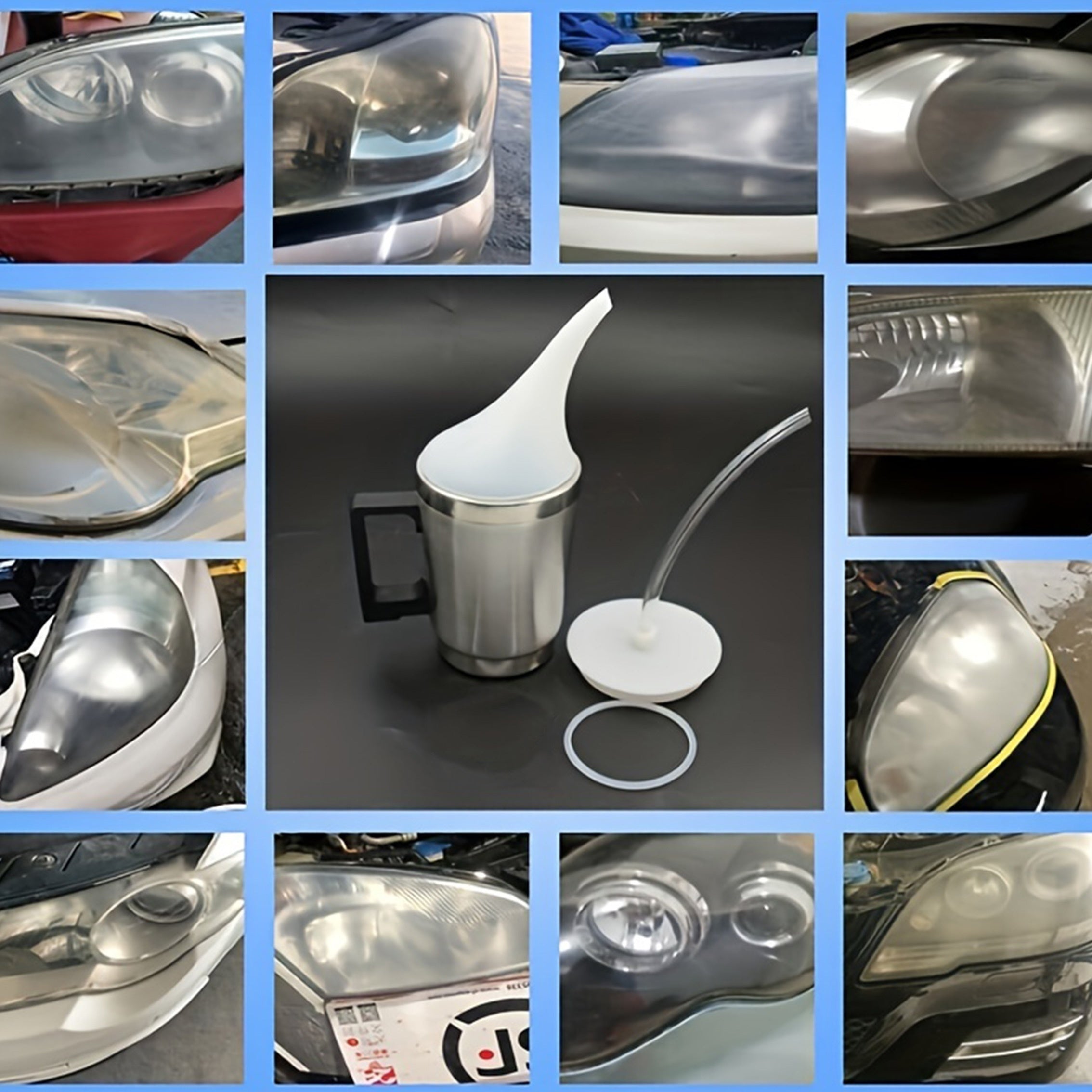 Car Headlight Lens Repair Kit for Restoring Clear Plastic