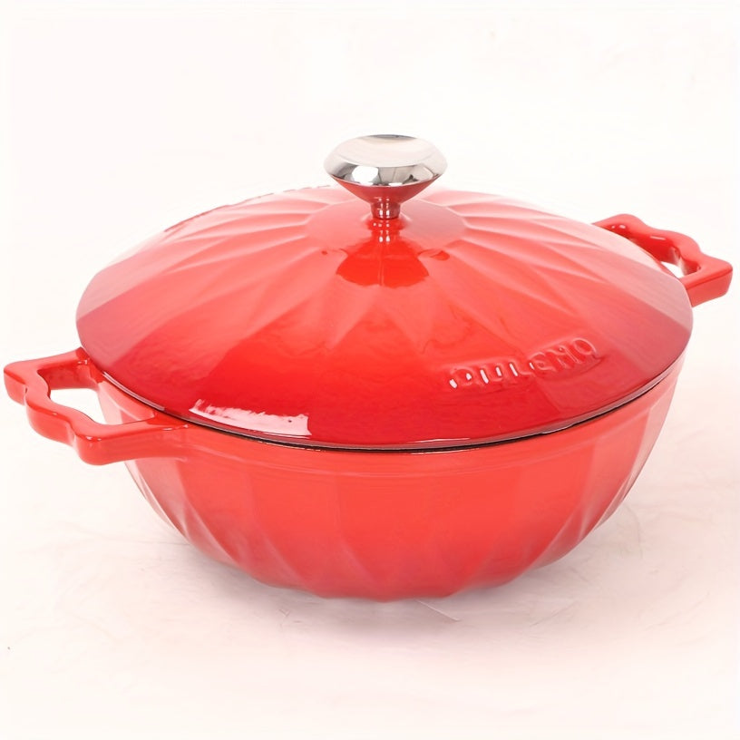 Enamelled Cast Iron Pot 78oz 138oz 169oz Non-Stick for Rice Sauces Induction