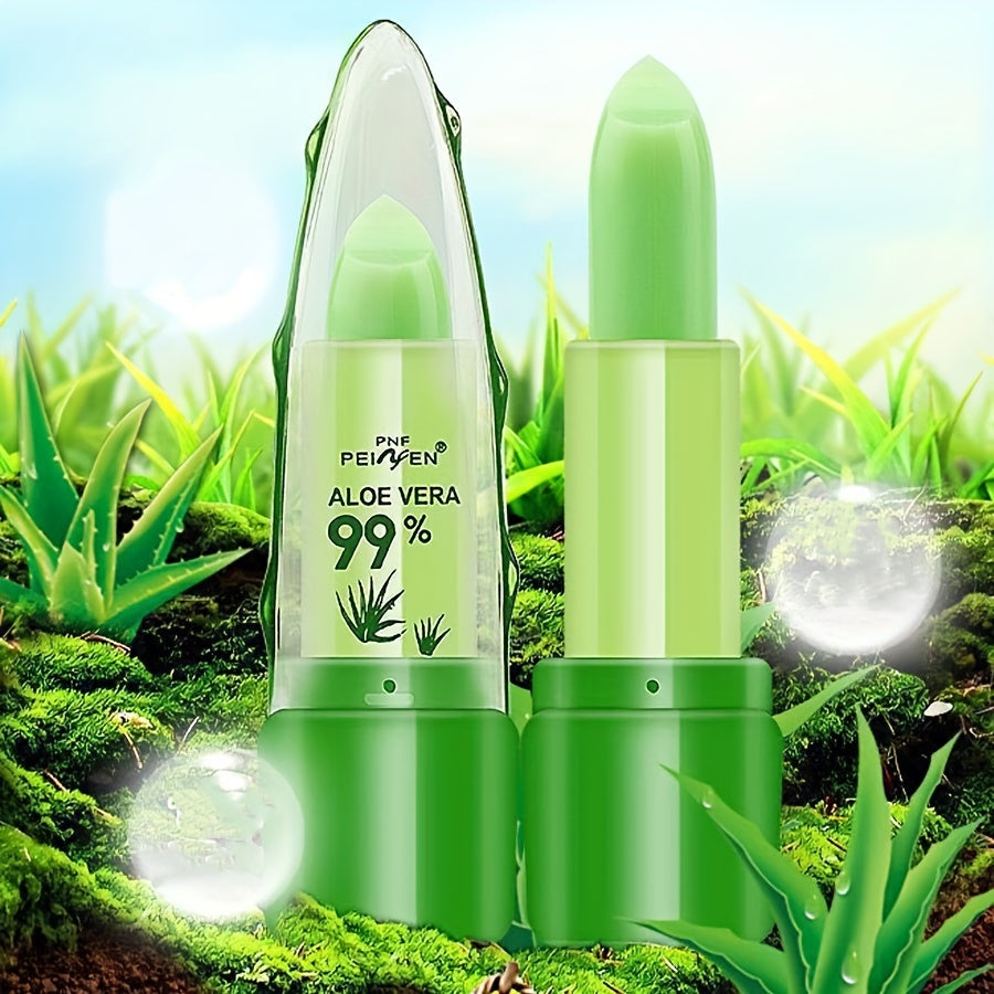 Unisex Long-Lasting Hypoallergenic Shimmery Lip Balm with Aloe Vera