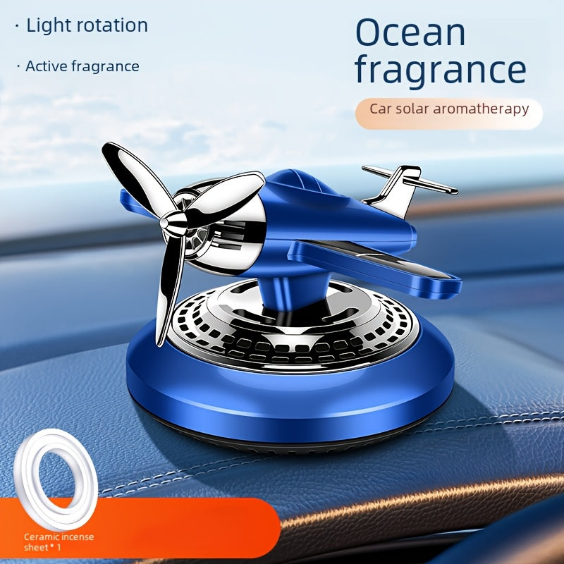 Solar-Powered Car Air Freshener Aromatherapy Helicopter Odor Remover Decoration Eid Al-Adha