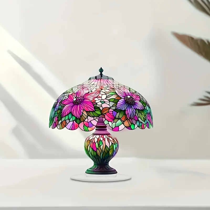 Bohemian Acrylic Table Lamp for Home Office Decor, Desktop Lighting