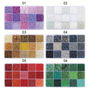 15 Solid Color Bead Grid Set for Jewelry Making for Necklaces Bracelets and Keychains