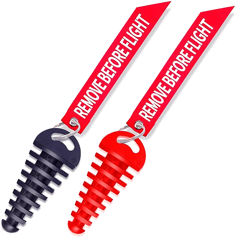 Motorcycle Exhaust Wash Plug Rubber 1.52cm-3.81cm With Keychain Tag