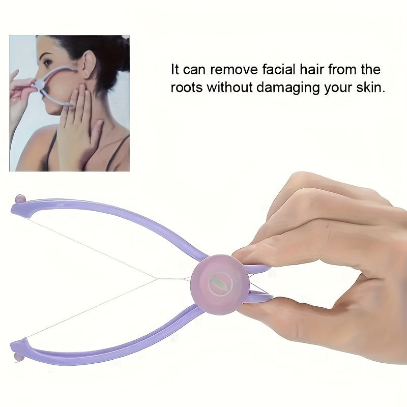 Removedor de vello facial sin dolor para mujeres, herramienta de cera con alambre de resorte para la cara
