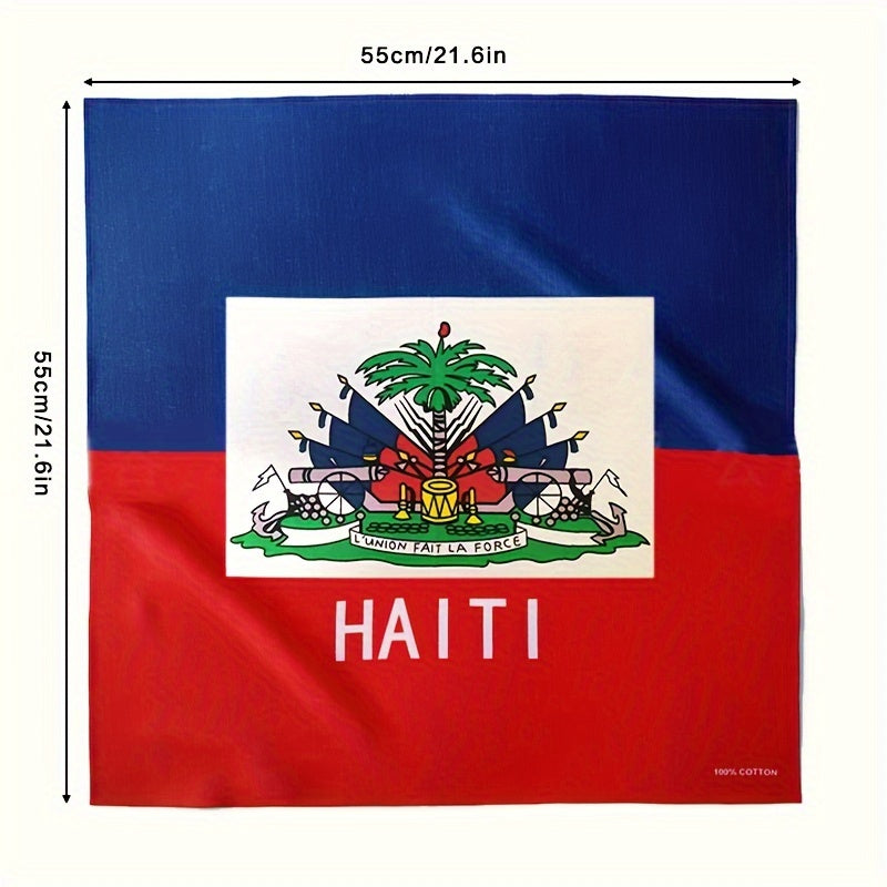 Erkaklar va ayollar uchun 3 ta Oversized Karib va Hait bayrog'i bandanasi to'plami