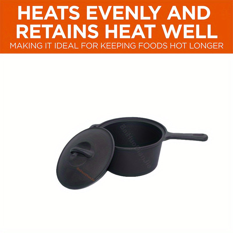 Enameled Cast Iron Cookware Set Non-Stick Saucepan Deep Skillet Induction Gas