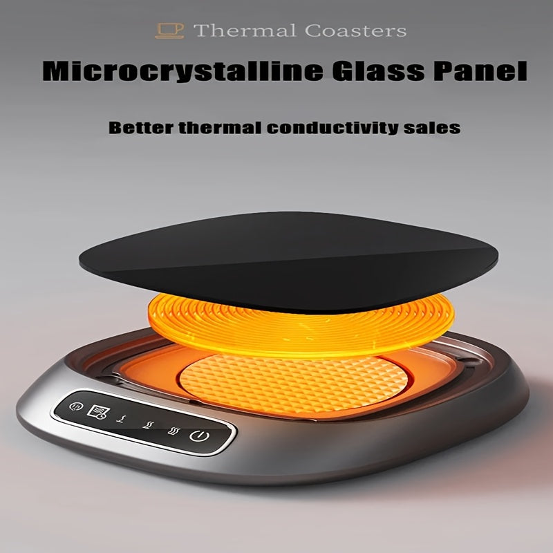 Thermal Coaster ABS Material Drink Warmer 3-Speed Adjustable Temperature